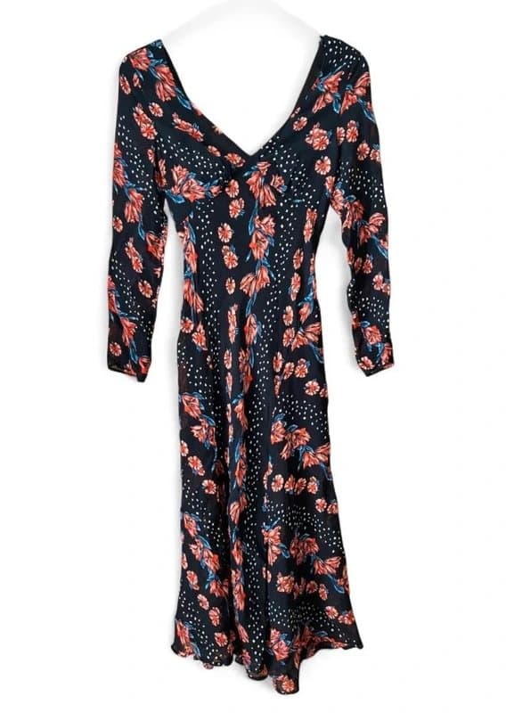 Topshop Topshop medium black floral maxi dress