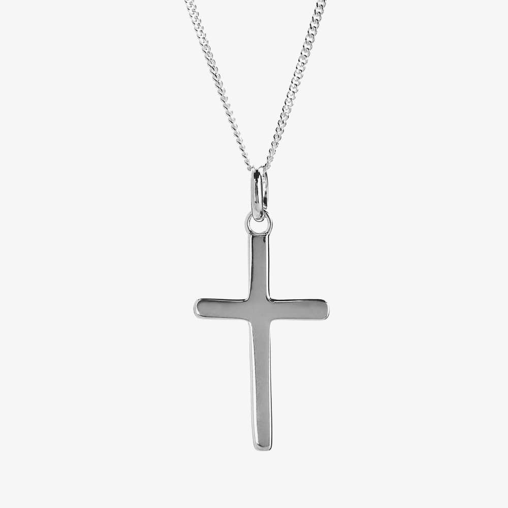T.H.Baker T.H.Baker Women's Silver Cross Pendant Necklace