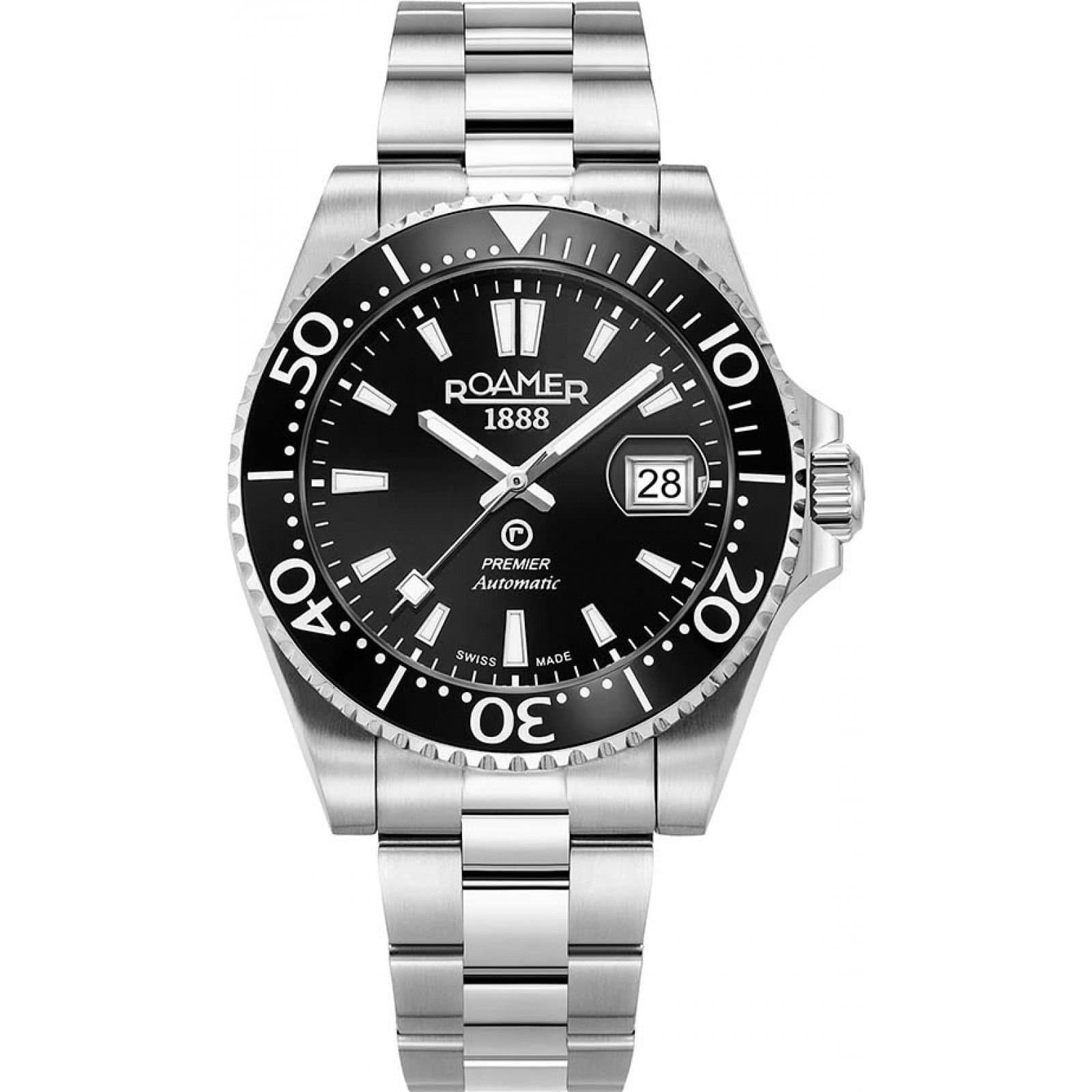 Roamer Roamer Men's 986983-41-85-20 Premier 42mm Automatic Watch in Silver