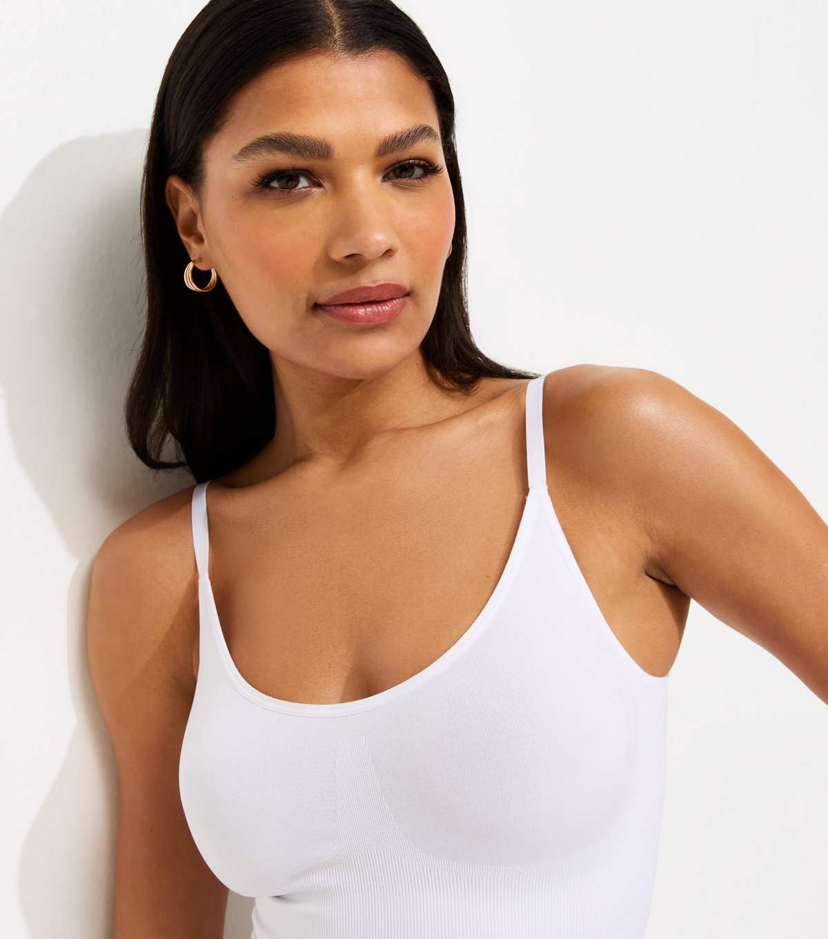 New Look Women's White Ruched Seamless Shaping Bodysuit New Look - 2