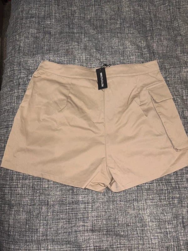 PLT PLT Taupe Pocket Detail Cargo Shorts