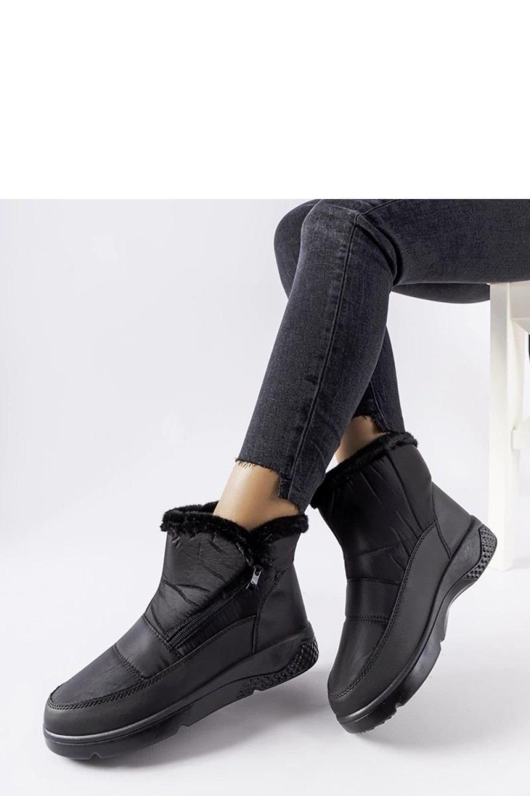 Love Lace Love Lace Women's Insulated Waterproof Snow Boots with Zipper & Ankle Protection in Black