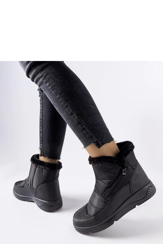 Love Lace Love Lace Women's Insulated Waterproof Snow Boots with Zipper & Ankle Protection in Black - 2
