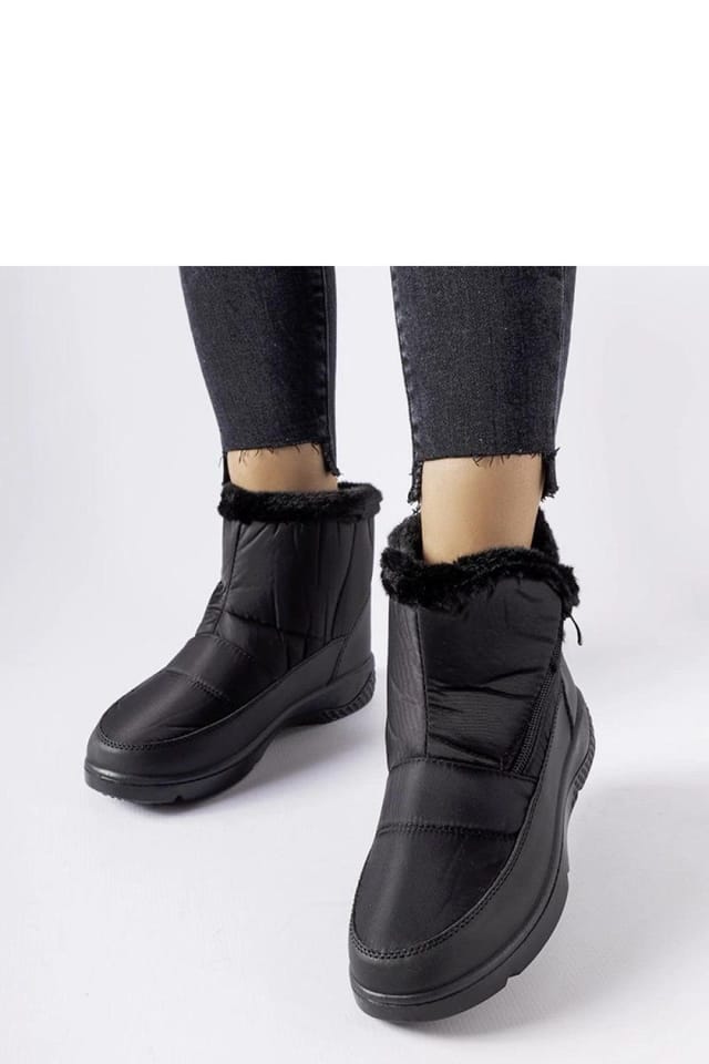 Love Lace Love Lace Women's Insulated Waterproof Snow Boots with Zipper & Ankle Protection in Black - 3