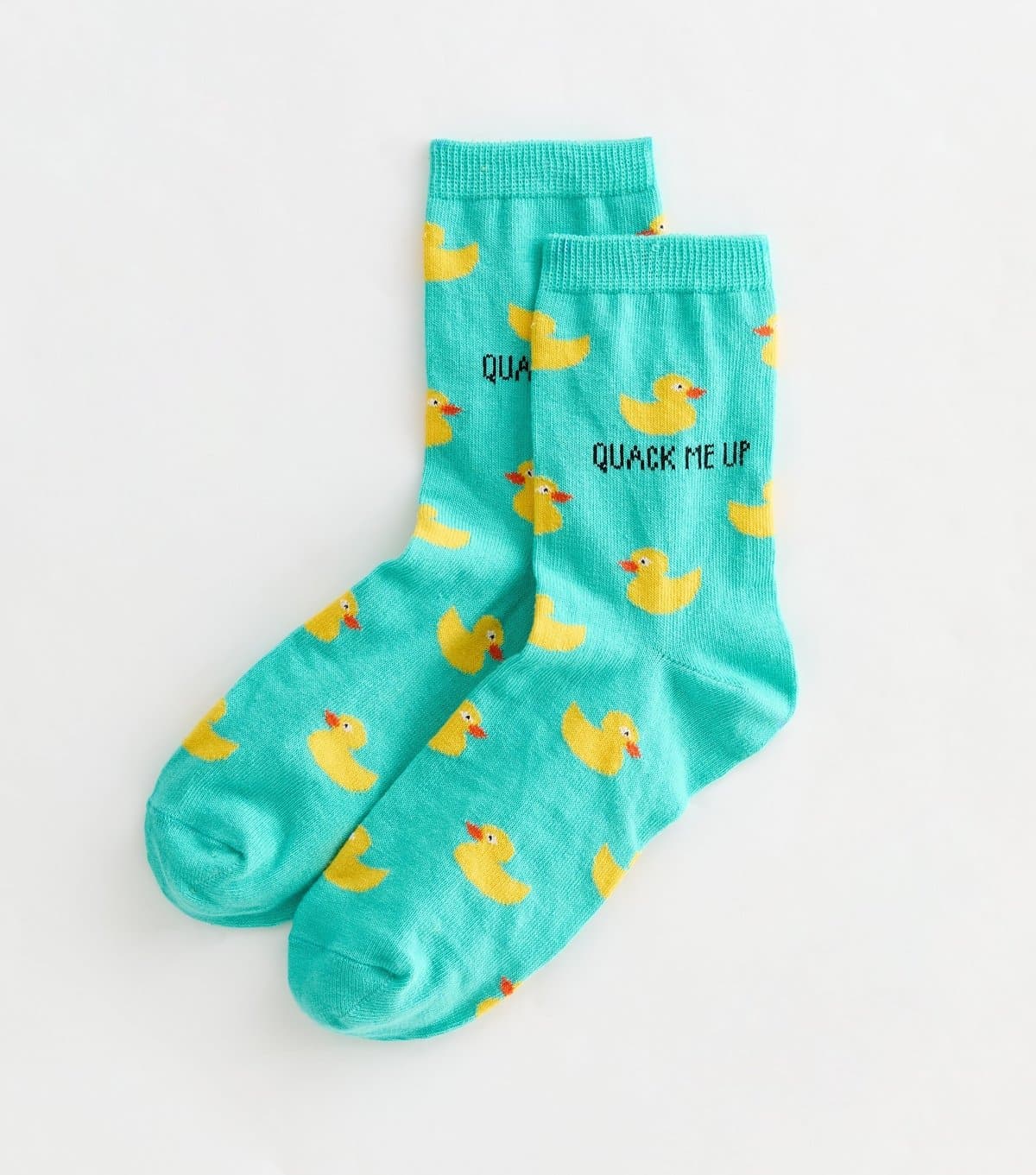 New Look Teal Duck Patterned Ankle Socks New Look