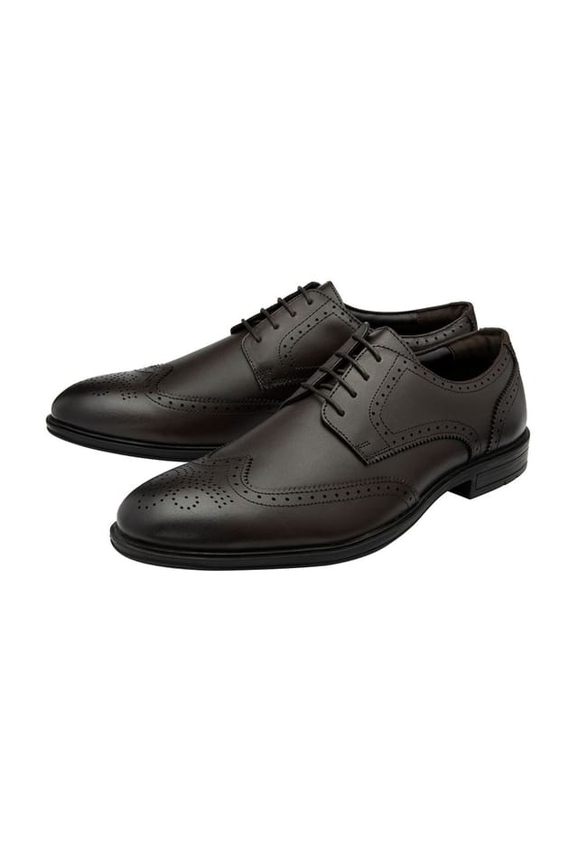 Lotus Lotus Men's Chocolate Brown 'Skipton' Leather Brogues - 2