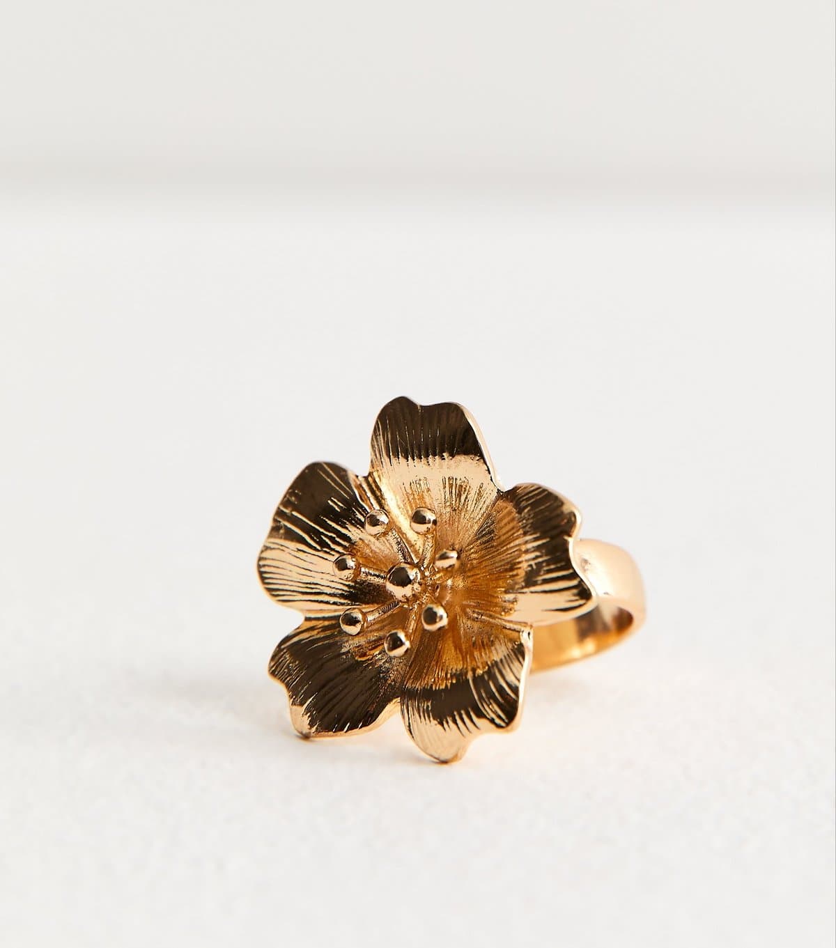 New Look Gold Tone Flower Ring New Look