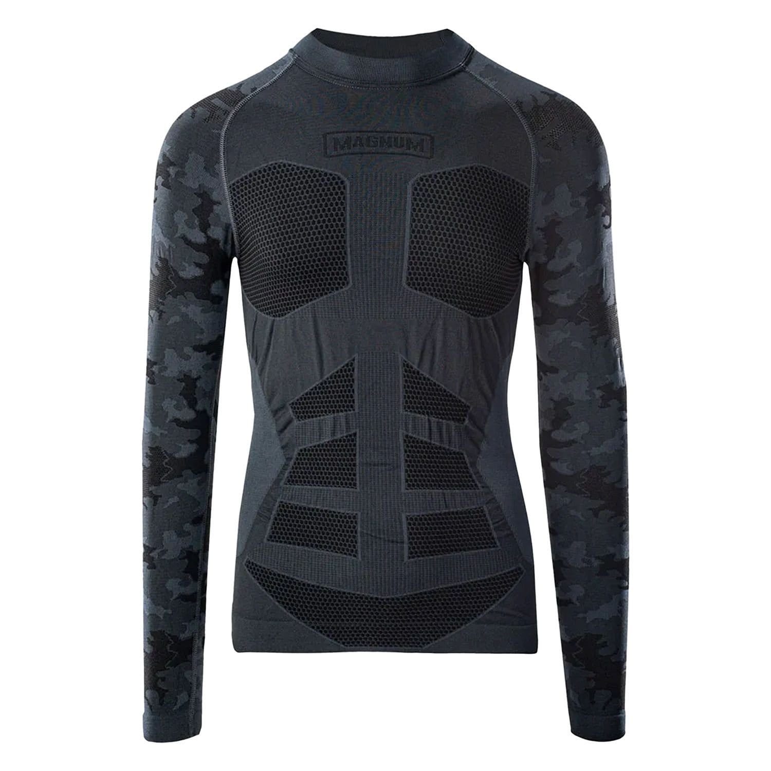Magnum Men's Camo Thermoactive Base Layer Top in Dark Navy