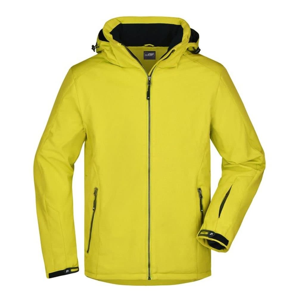 James and Nicholson James and Nicholson Men's Wintersport Jacket in Yellow