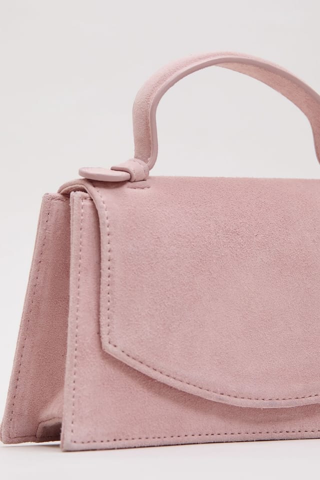 Phase Eight Phase Eight Women's Suede Effect Top Handle Bag in Dusty Pink - 2
