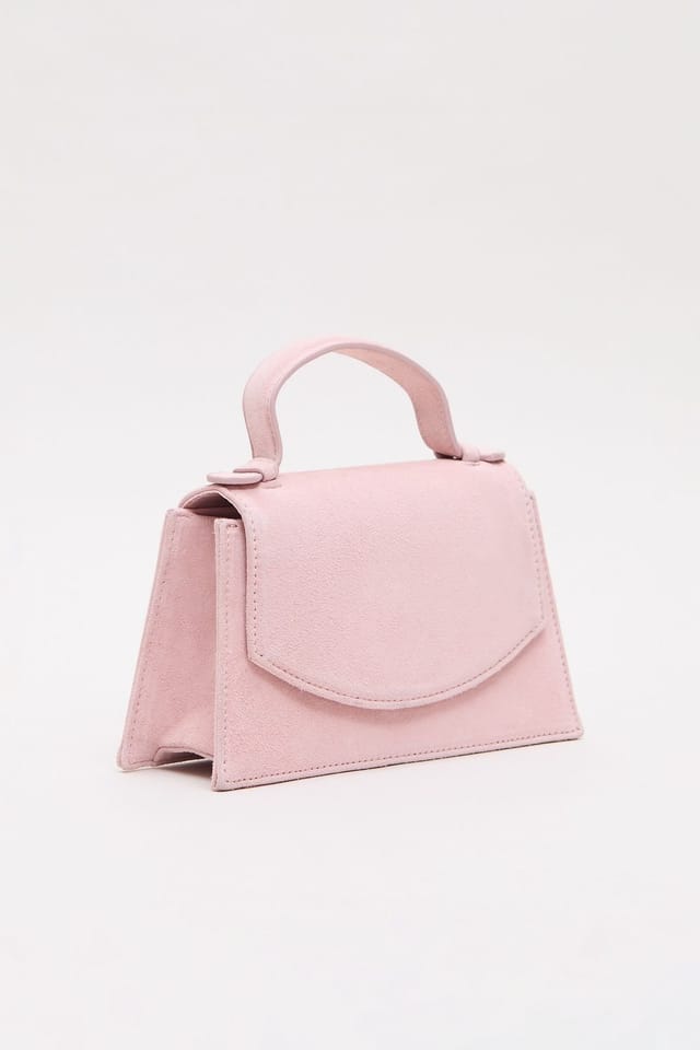 Phase Eight Phase Eight Women's Suede Effect Top Handle Bag in Dusty Pink - 3