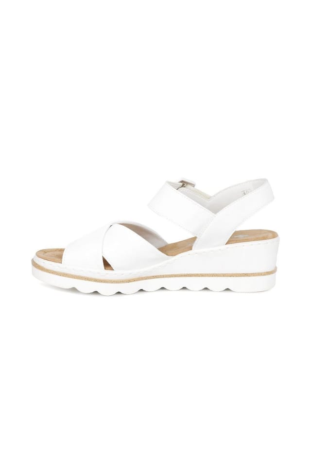 Rieker Rieker Women's 'Jamaica' Wedge Heel Sandals in White - 2