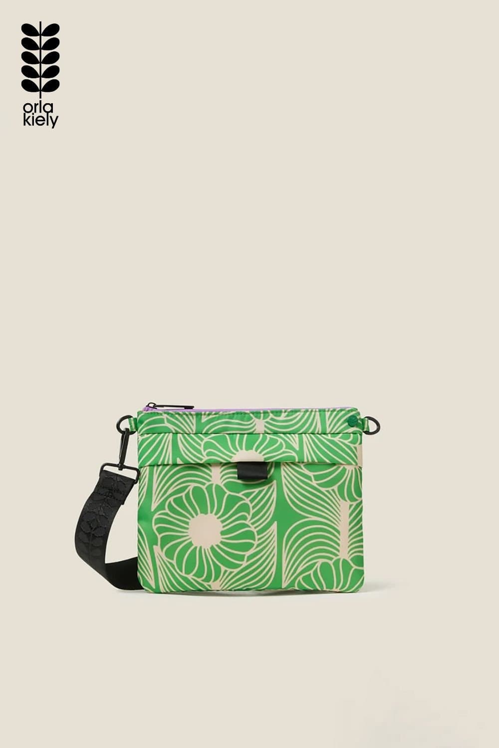 Orla Kiely Orla Kiely Green Crossbody Bag - Moonflower