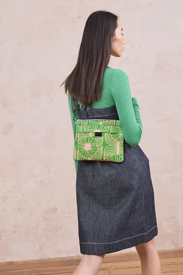 Orla Kiely Orla Kiely Women's Quadrant Crossbody - Moonflower Spring Green - 2