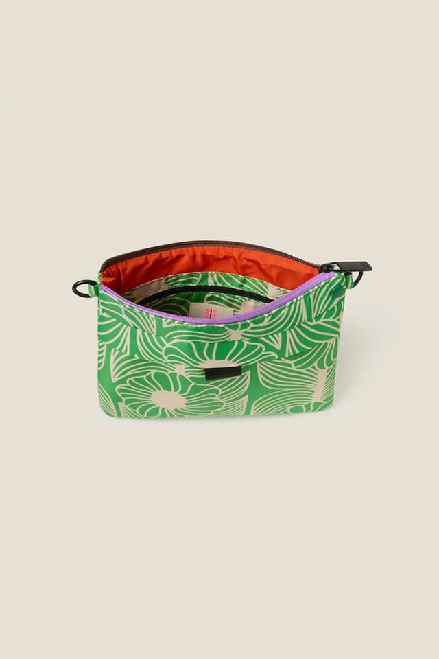 Orla Kiely Orla Kiely Women's Quadrant Crossbody - Moonflower Spring Green - 3