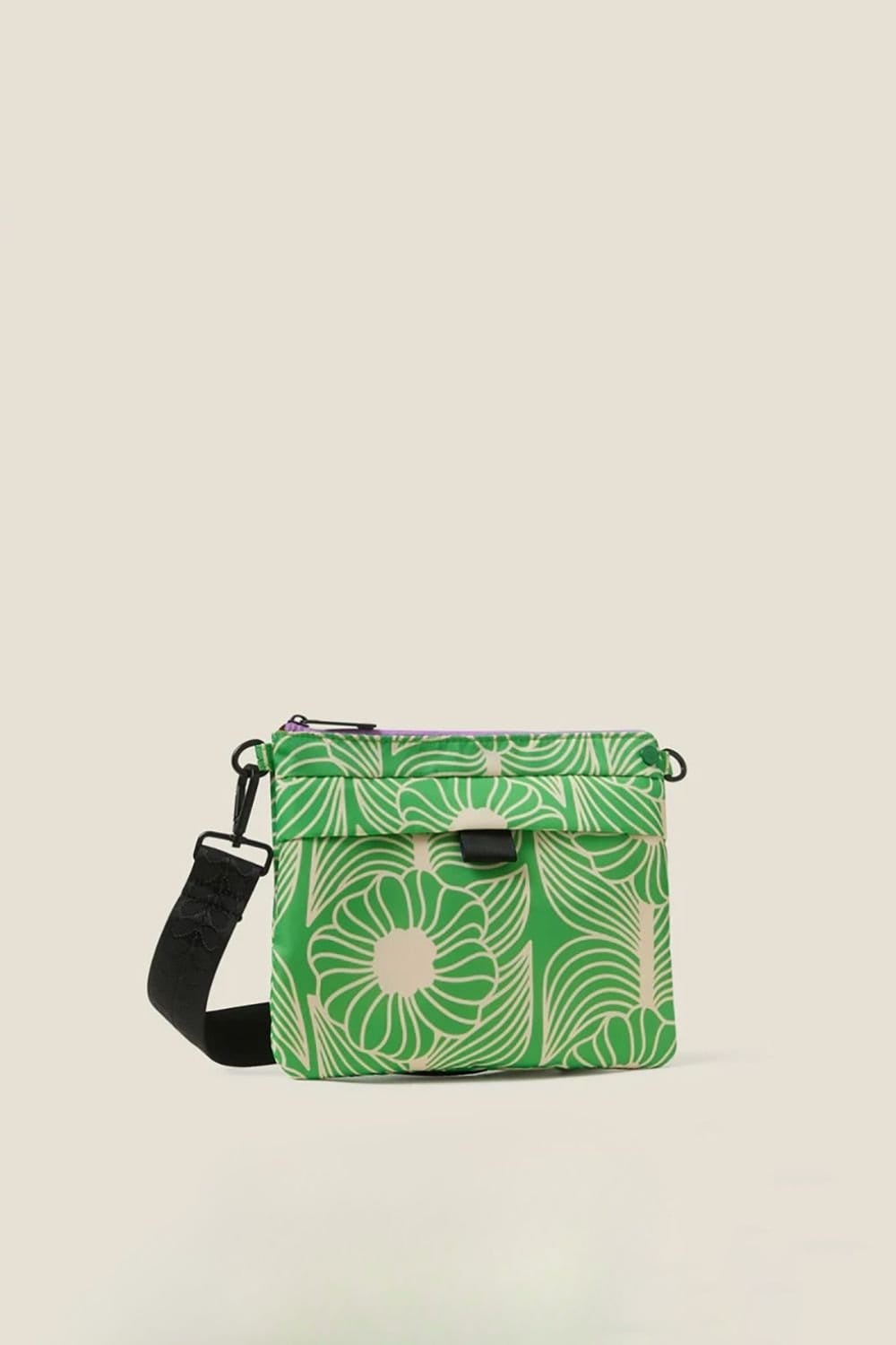 Orla Kiely Orla Kiely Women's Quadrant Crossbody - Moonflower Spring Green - 4