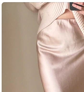 ASOS ASOS blush pink satin skirt