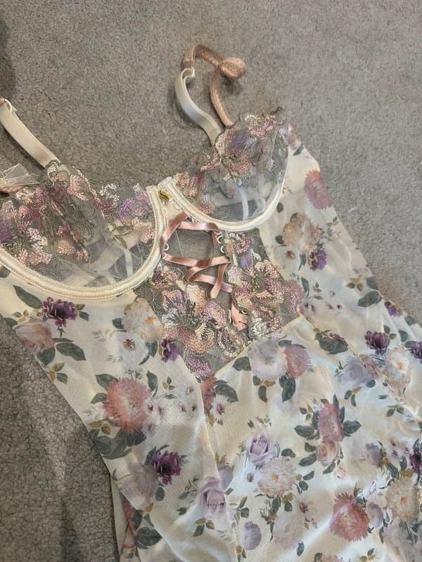 ASOS mesh floral bodysuit