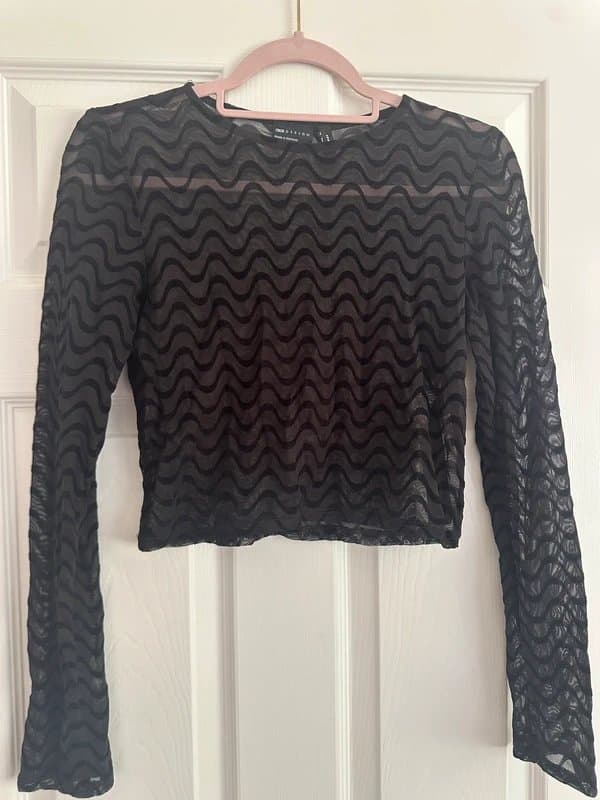 ASOS Design Mesh Crop Top