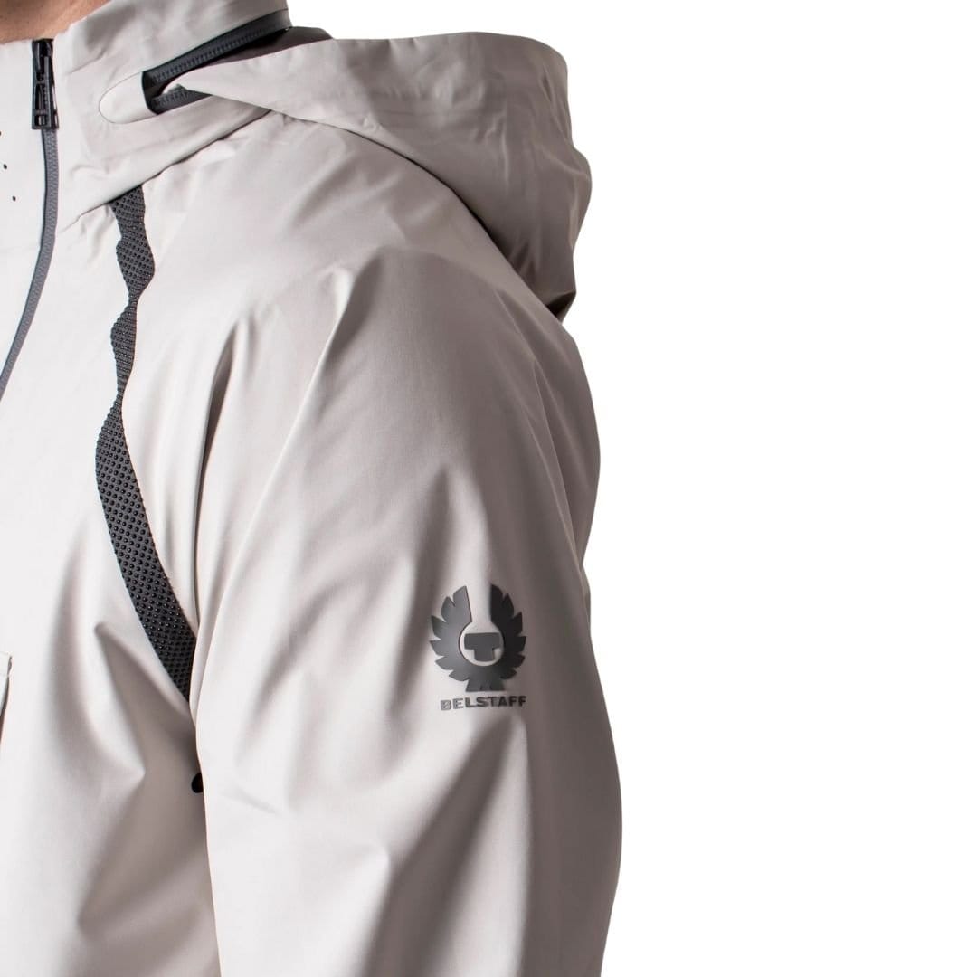 Belstaff Belstaff Men's Solid Twin Beige Waterproof Track Jacket - 4