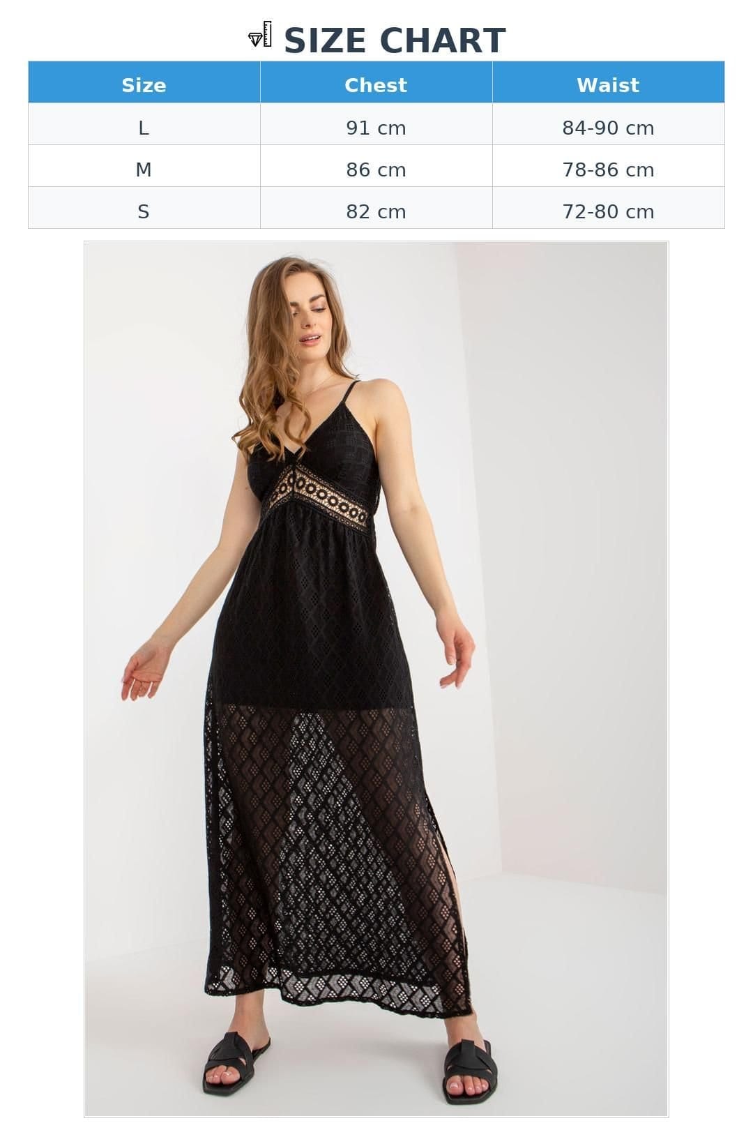 Love Lace Love Lace Women's Strapy Openwork Sweetheart Dress with Tie in Black - 4
