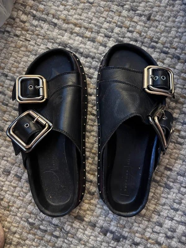 Topshop Leather buckle sandals