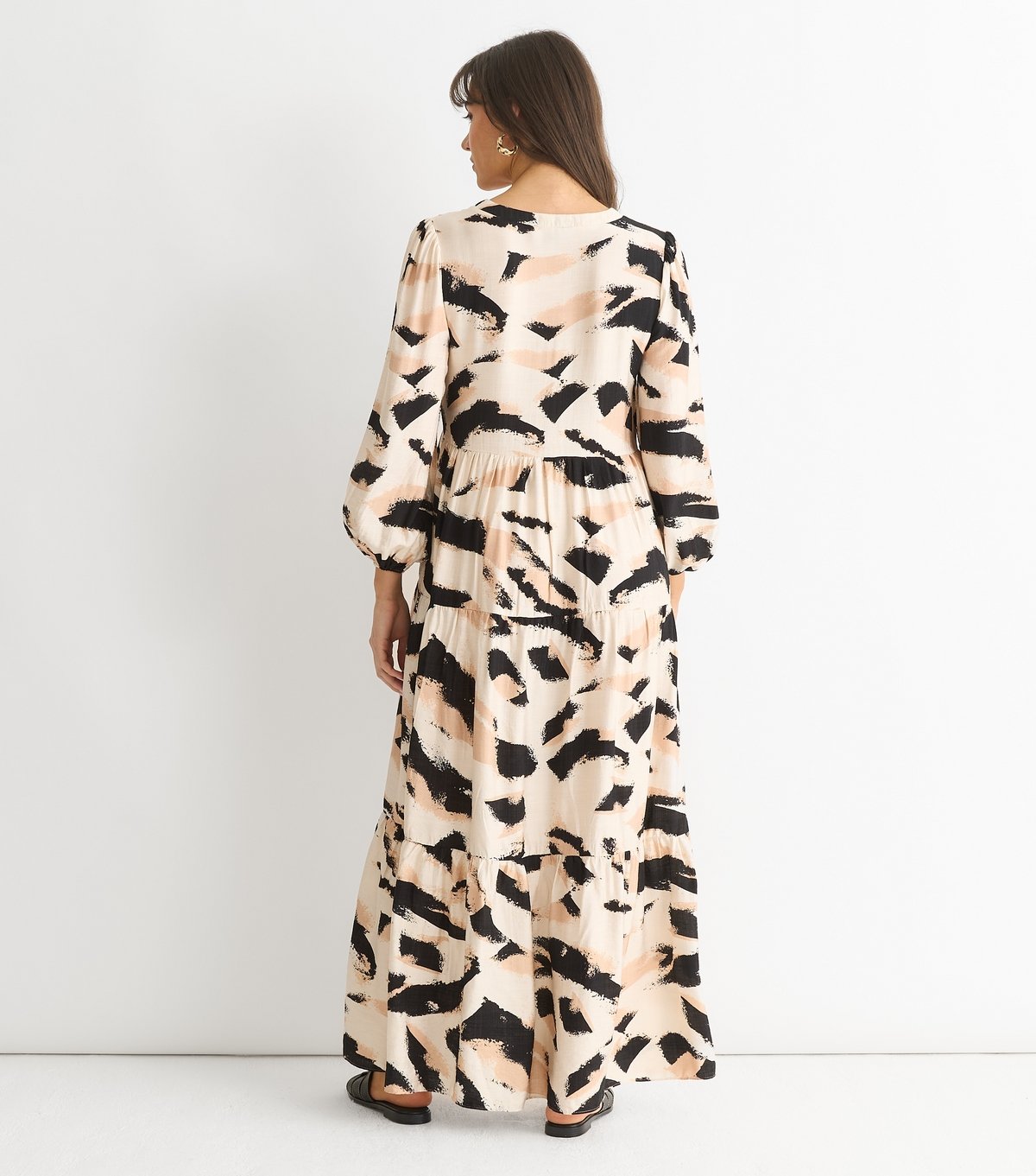 Gini London Women's Cream Animal Print Maxi Dress Gini London New Look - 4