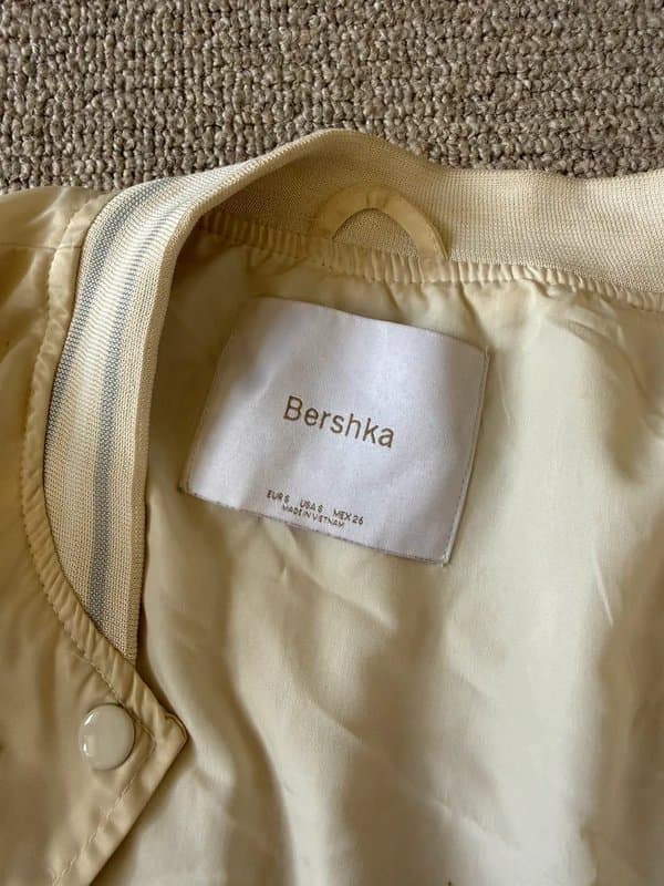 Bershka Bershka Cream Bomber Jacket