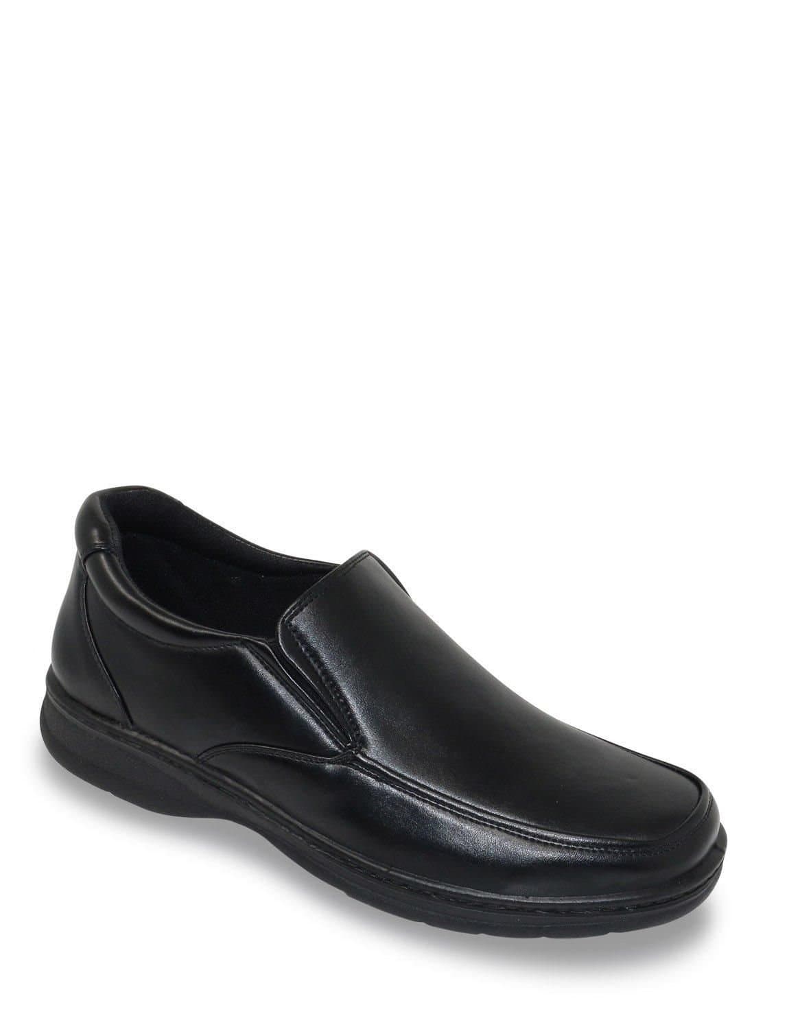 Truflex Truflex Men's Slip On Wide Fit Shoe in Black