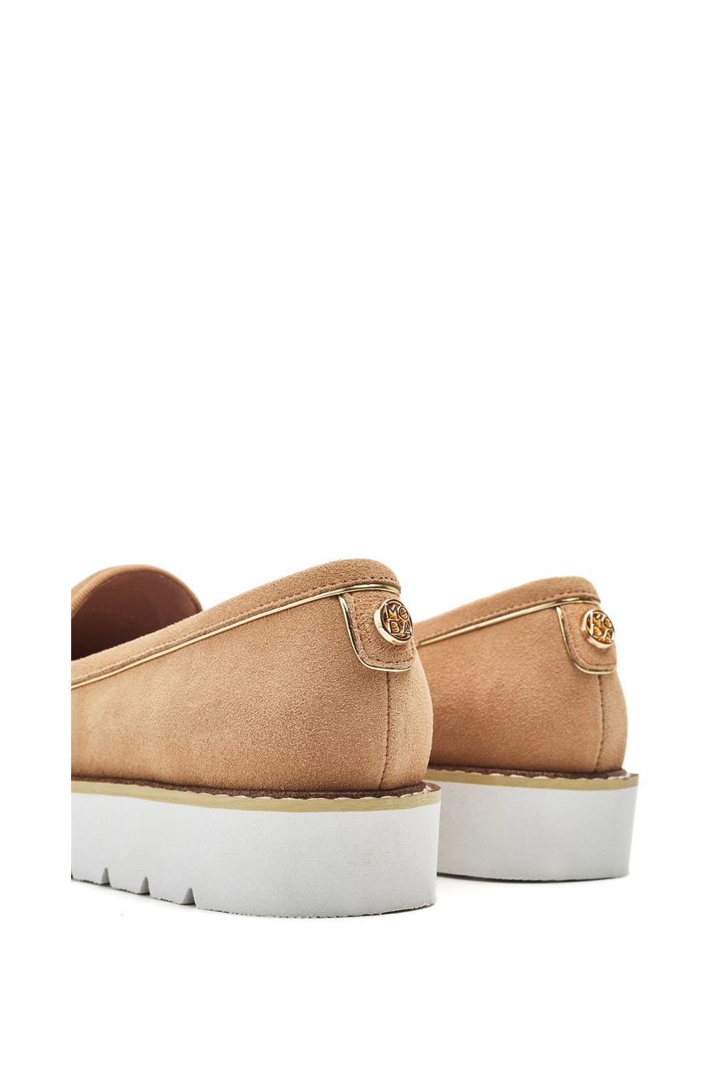 Moda In Pelle Moda In Pelle Women's 'Elber' Suede Loafers in Camel - 3