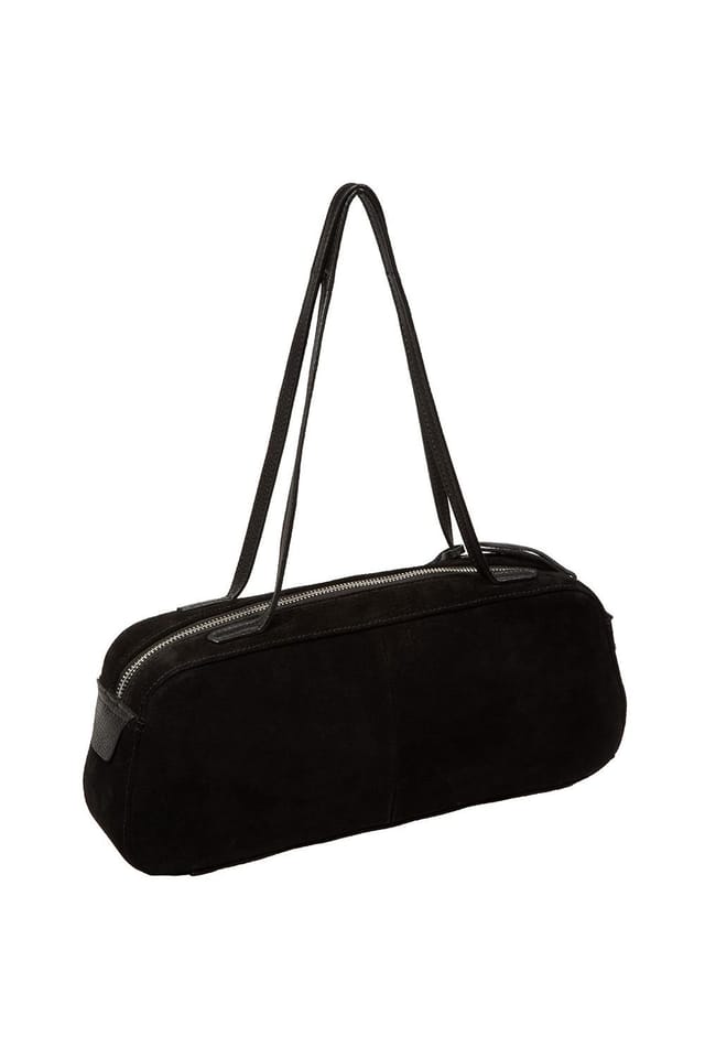Pure Luxuries London Pure Luxuries London Women's 'Verity' Suede Evening Bag in Black - 2