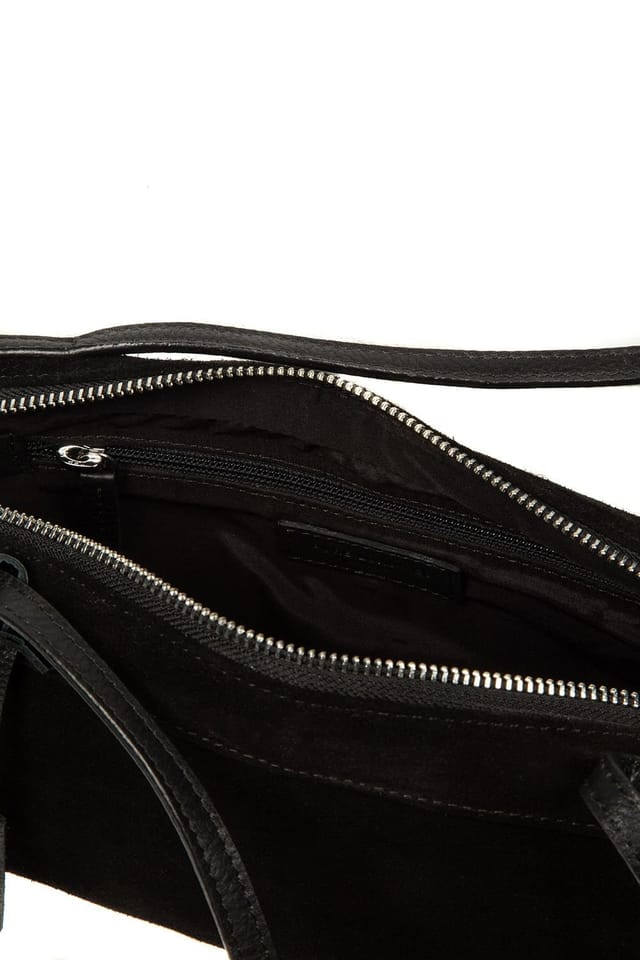 Pure Luxuries London Pure Luxuries London Women's 'Verity' Suede Evening Bag in Black - 3