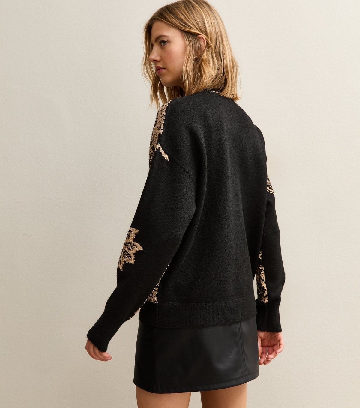 New Look Women's Black Paisley Jacquard Cardigan New Look - 4