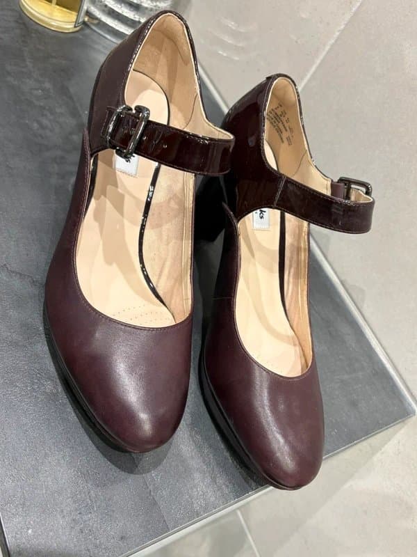 Clarks New Size 8 D Clarks Kendra Gaby Cushioned Soles High Heeled Mary Jane Shoes BNWT