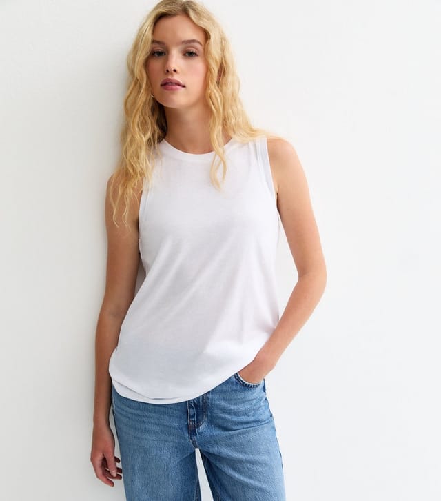 New Look Women's White Relaxed Fit Vest New Look - 3