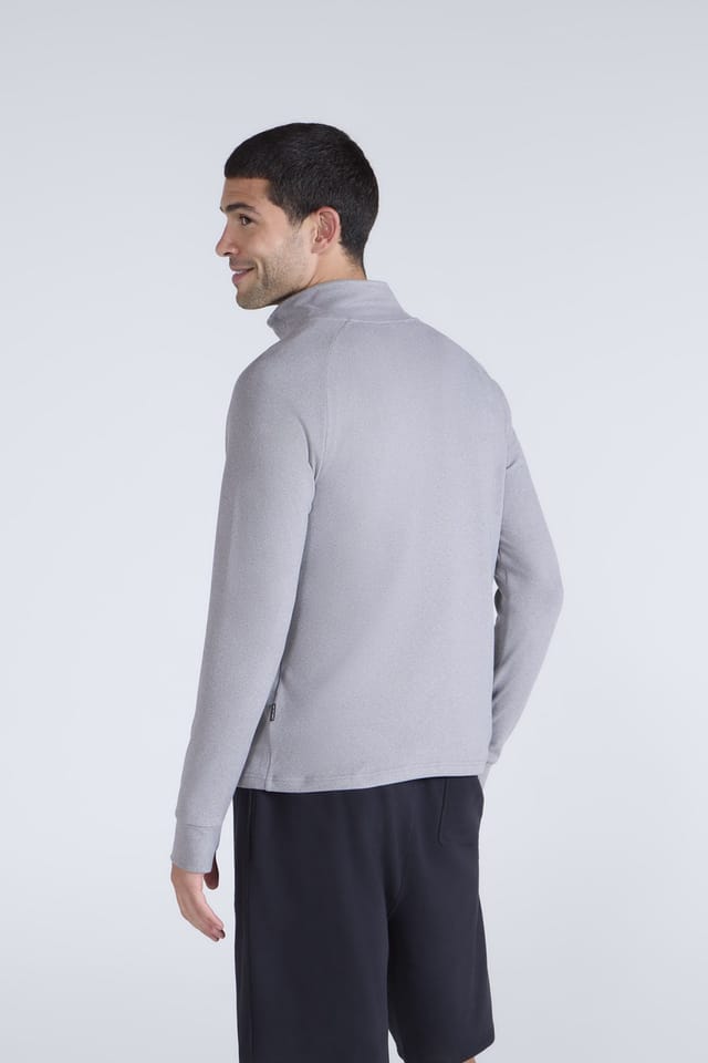 Animal Animal Men's 'Touchdown' Warm Comfortable Lightweight Half Zip Midlayer Jumper in Grey - 3