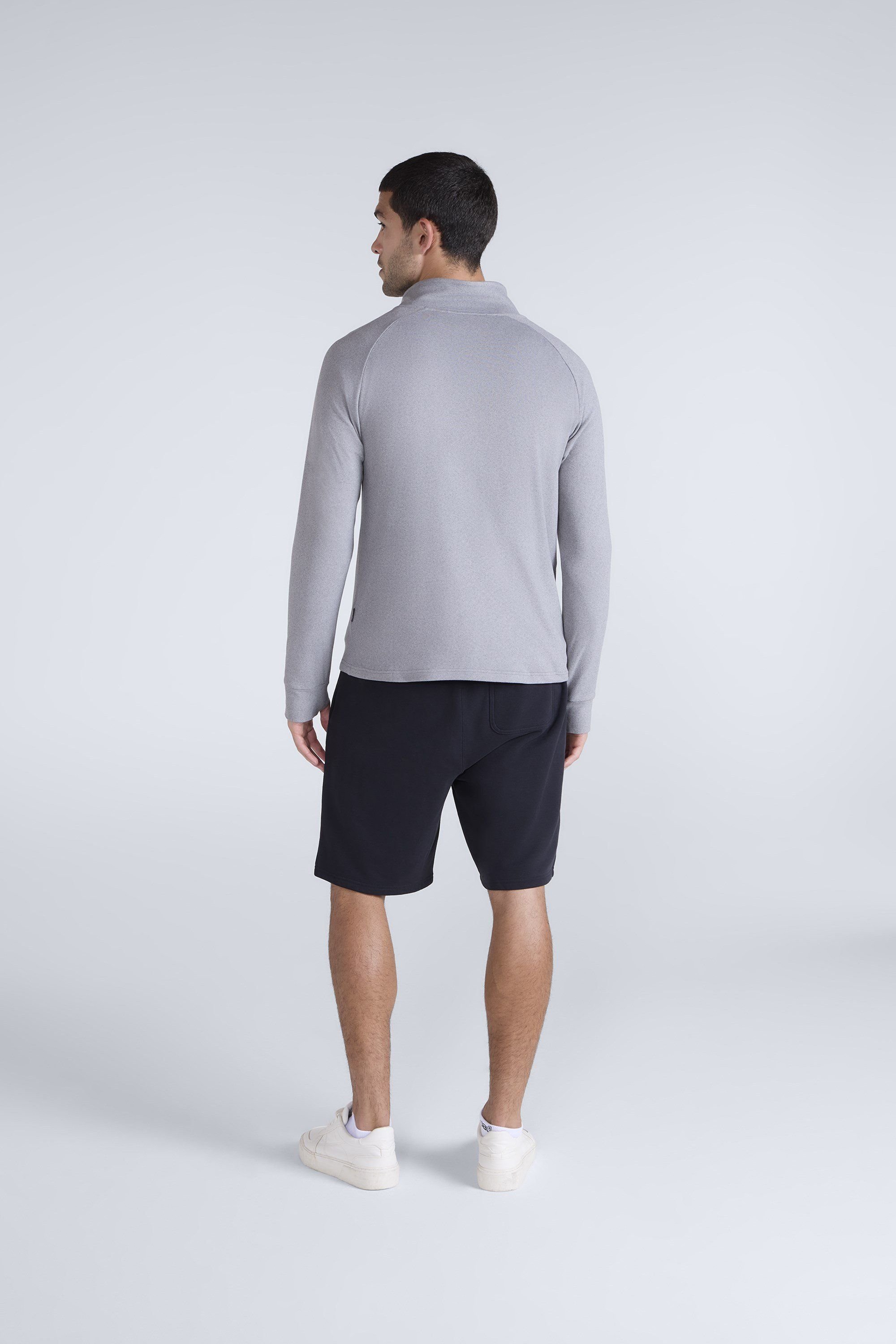 Animal Animal Men's 'Touchdown' Warm Comfortable Lightweight Half Zip Midlayer Jumper in Grey - 4