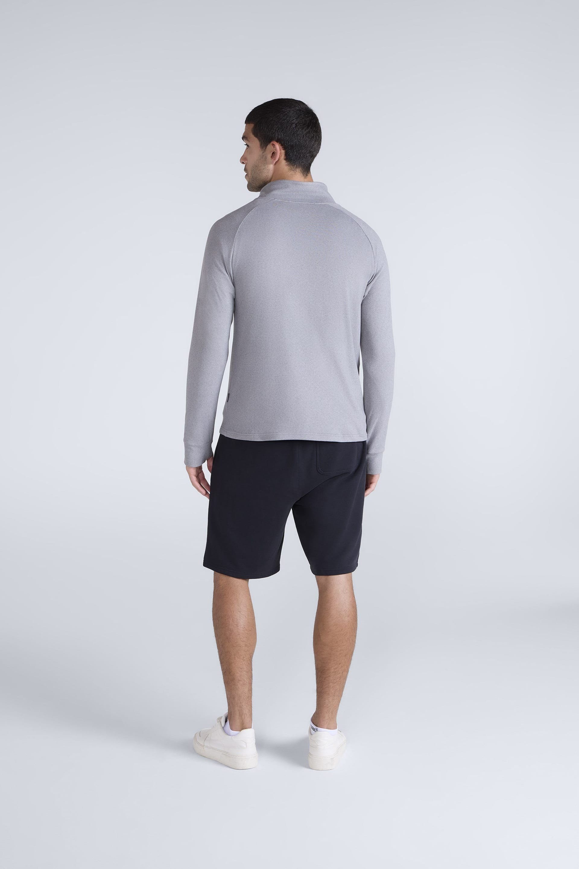 Animal Animal Men's 'Touchdown' Warm Comfortable Lightweight Half Zip Midlayer Jumper in Grey - 4