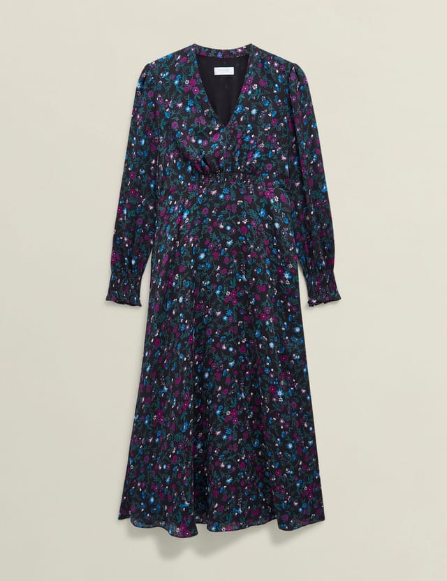 Hobbs London Hobbs London Women's Isabella Midi Dress in Black - 2