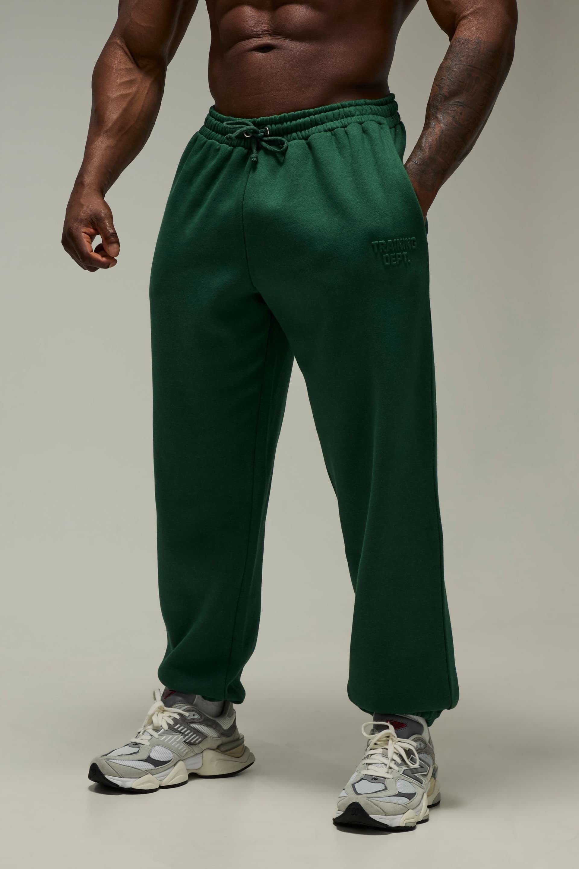 Training Dept. Training Dept. Men's Training Dept Oversized Embossed Joggers in Green