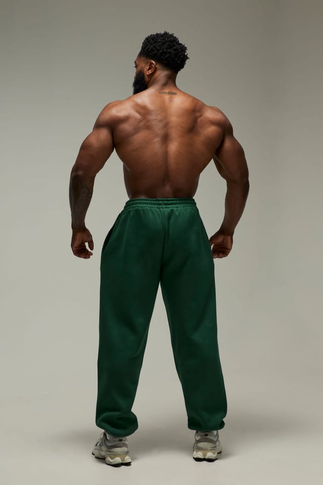 Training Dept. Training Dept. Men's Training Dept Oversized Embossed Joggers in Green - 2