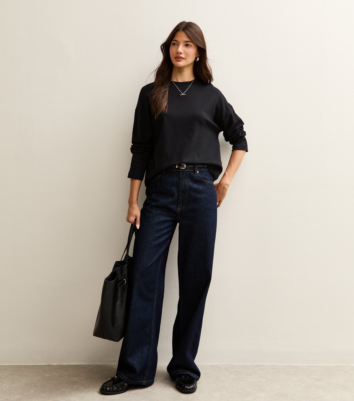 New Look Women's Premium Black Cotton Long Sleeve T-Shirt New Look - 3