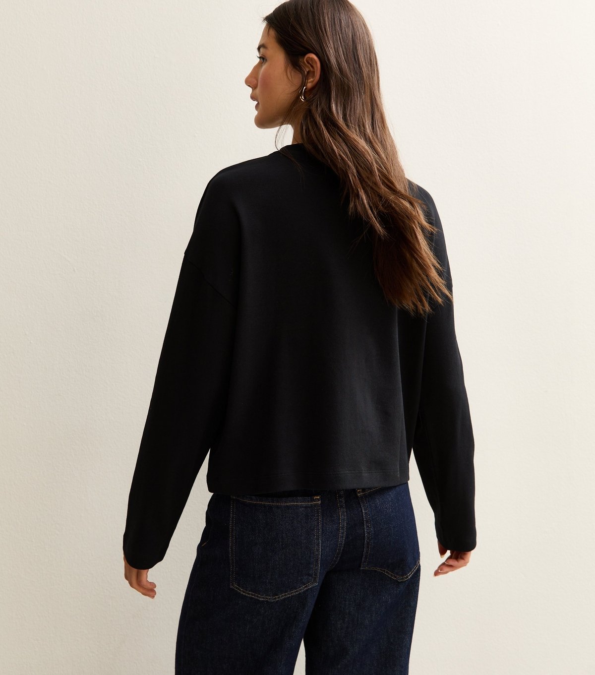 New Look Women's Premium Black Cotton Long Sleeve T-Shirt New Look - 4