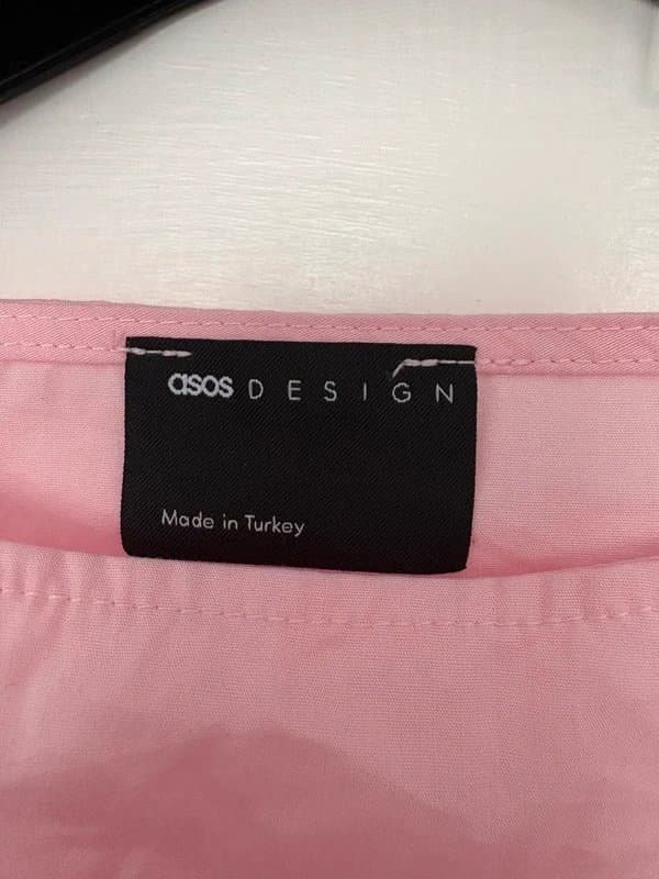 ASOS Design ASOS Design gathered pink top with ties