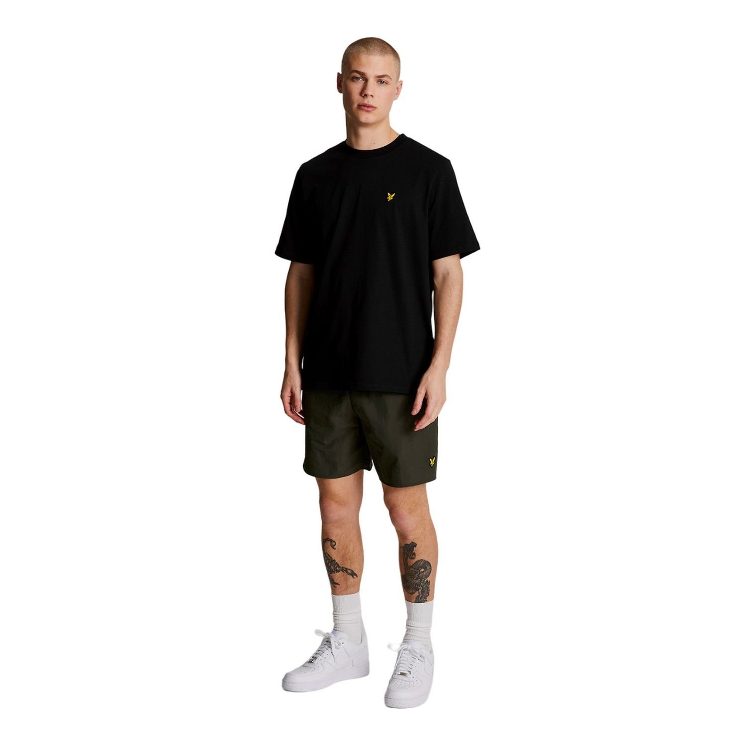 Lyle & Scott Lyle & Scott Men's Plain Swim Shorts in Olive - 3