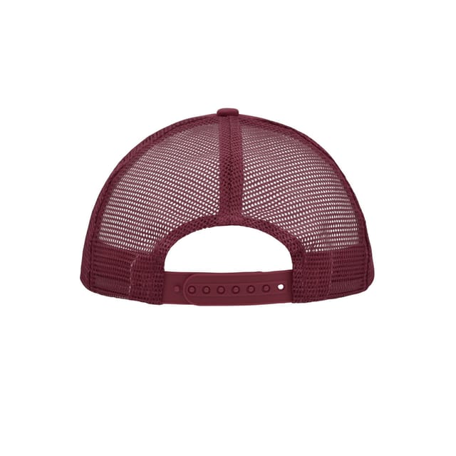 Myrtle Beach Myrtle Beach Men's 5 Panel Polyester Mesh Baseball Cap in Burgundy - 2