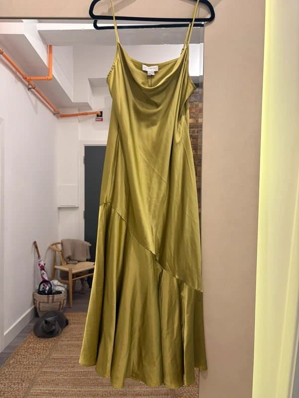 Never Fully Dressed Never fully dressed green silk dress size 14 & 16