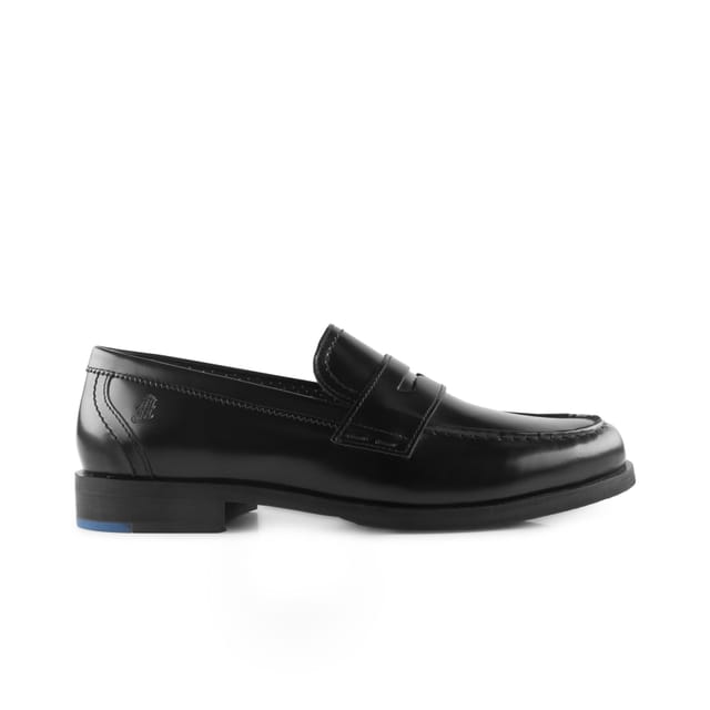 Amen Shoes Amen Shoes Men's Portrush Leather Formal Loafers in Black - 3