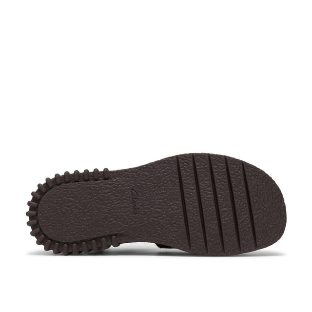 Clarks Clarks Women's Evamar Wish Cow Print Flat Sandals, Flatforms in Brown - 3