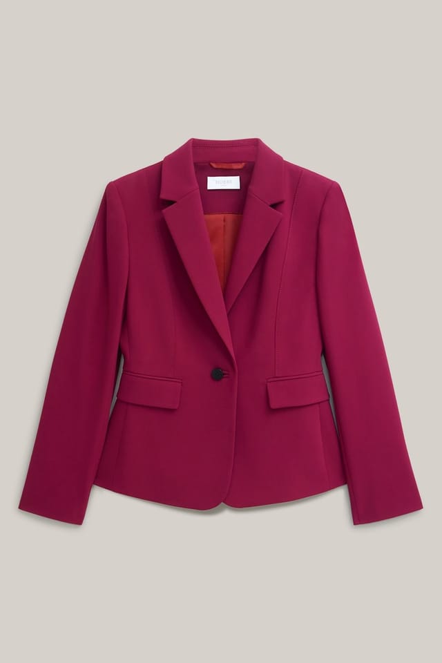 Hobbs London Hobbs London Women's Gemma Single Button Blazer in Fuchsia - 2